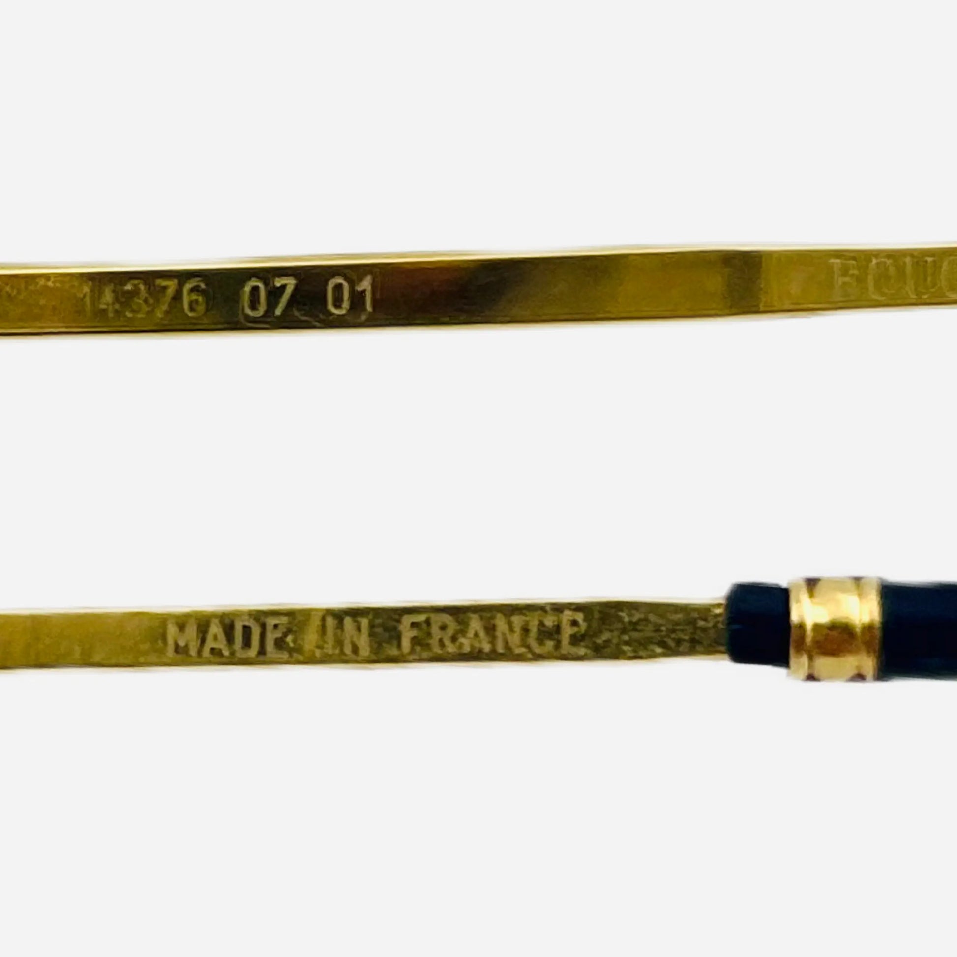 Vintage-Boucheron-Paris-Sonnenbrille-Sunglasses-Lunettes-Gold-Silver-temples