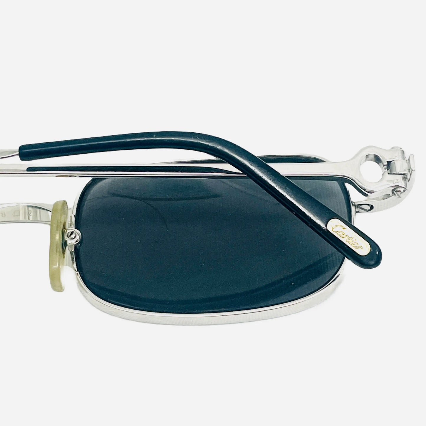 Vintage-Cartier-Dreamer-C-Decor-Platinum-Sonnenbrille-Sunglasses-Cartier-Logo