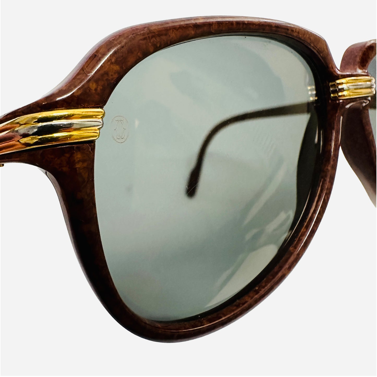 CARTIER | VITESSE CARTIERVintage-Cartier-Sorbonne-Gold-22-karat-carats-Sonnenbrille-Sunglasses-the-seeker-logo-glasses