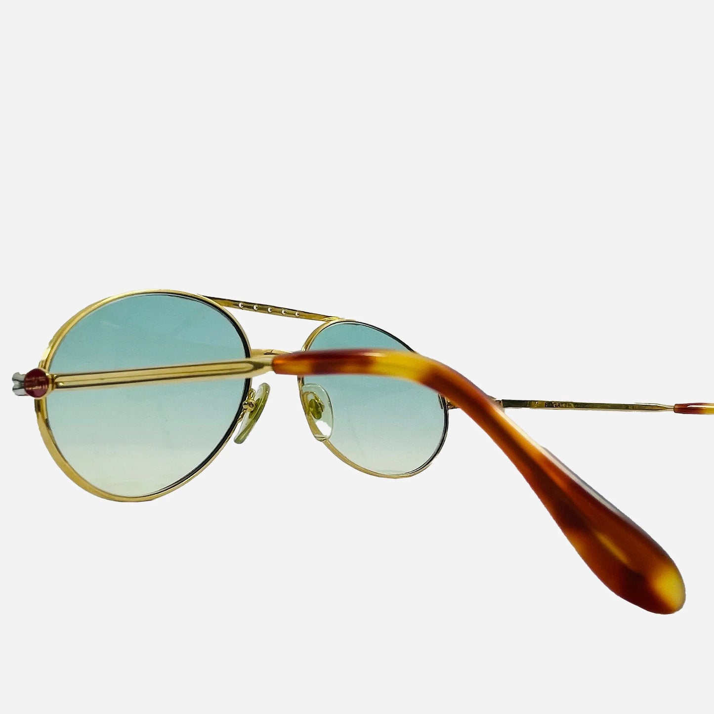 Ettore-Bugatti-Sonnenbrille-Sunglasses-Gold-Plated-14CT-the-seekers-side-temple