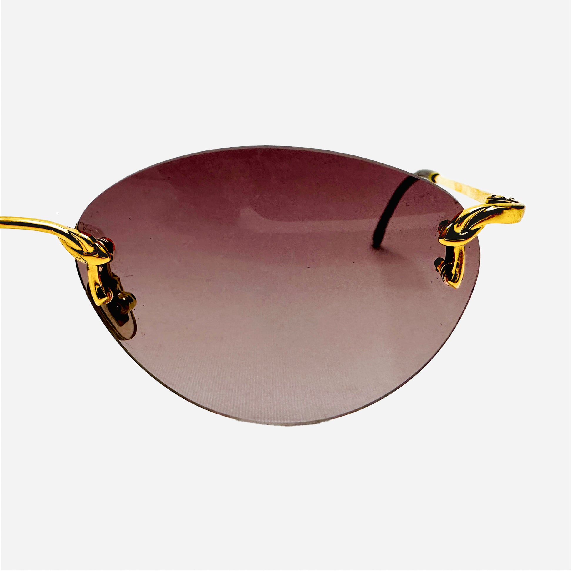 Vintage-Boucheron-Paris-Sonnenbrille-Sunglasses-Lunettes-Gold-04144-rimless-rahmenlos-the-seekers-front-detail