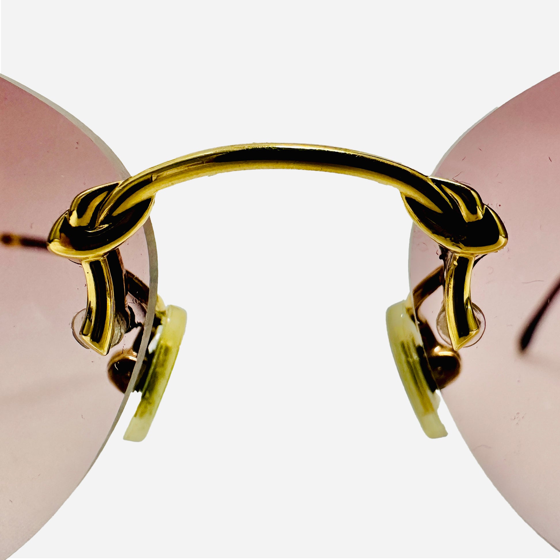 Vintage-Boucheron-Paris-Sonnenbrille-Sunglasses-Lunettes-Gold-04144-rimless-rahmenlos-the-seekers-nose-bridge-detail