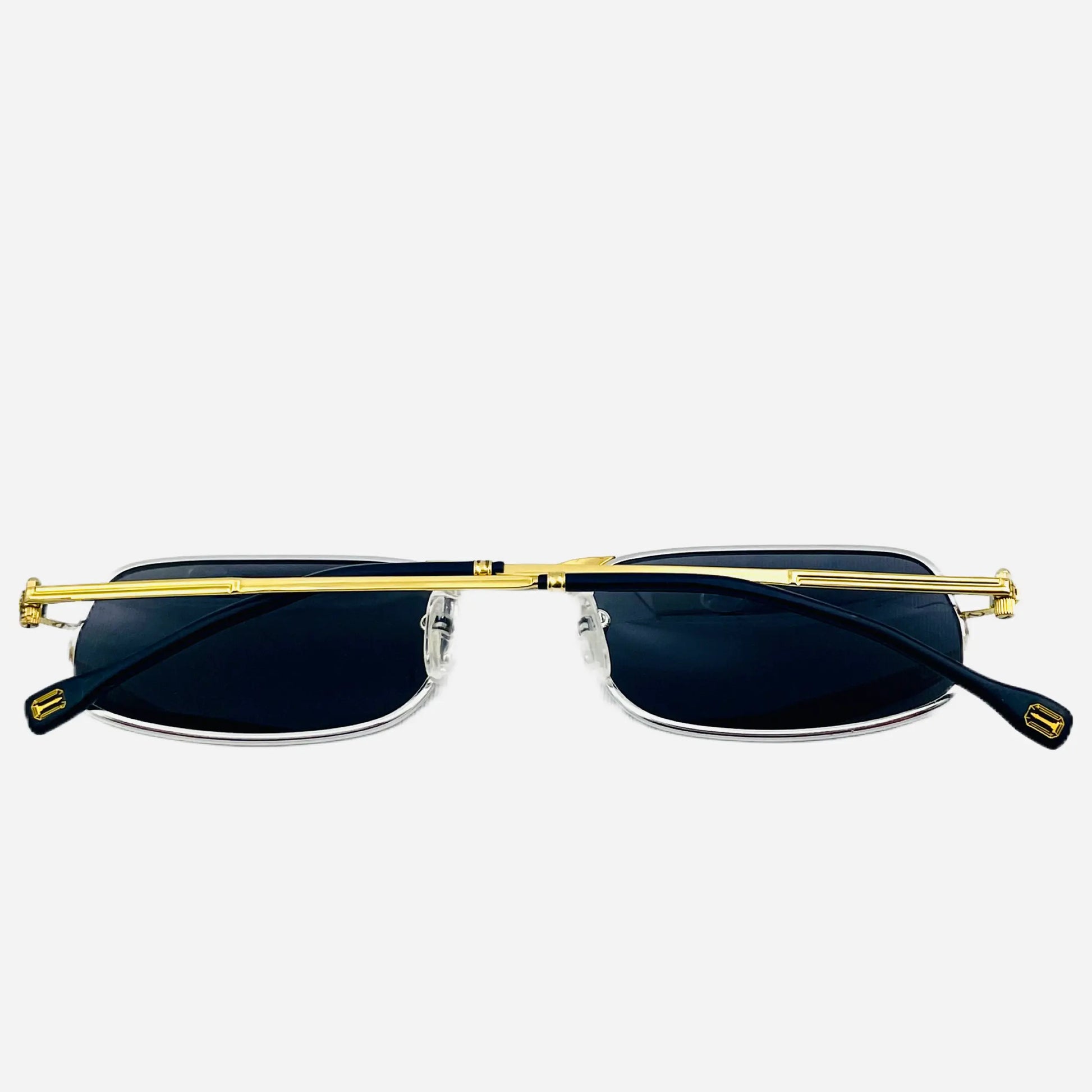 Vintage-Boucheron-Paris-Sonnenbrille-Sunglasses-Lunettes-Gold-Silver-back
