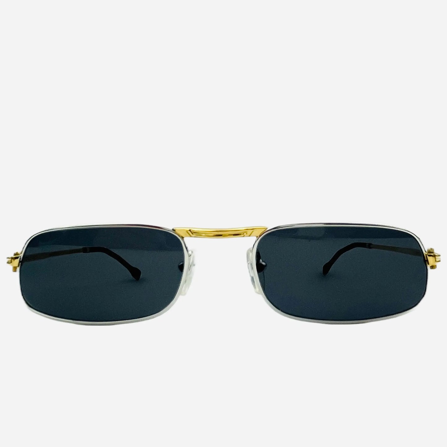 Vintage-Boucheron-Paris-Sonnenbrille-Sunglasses-Lunettes-Gold-Silver