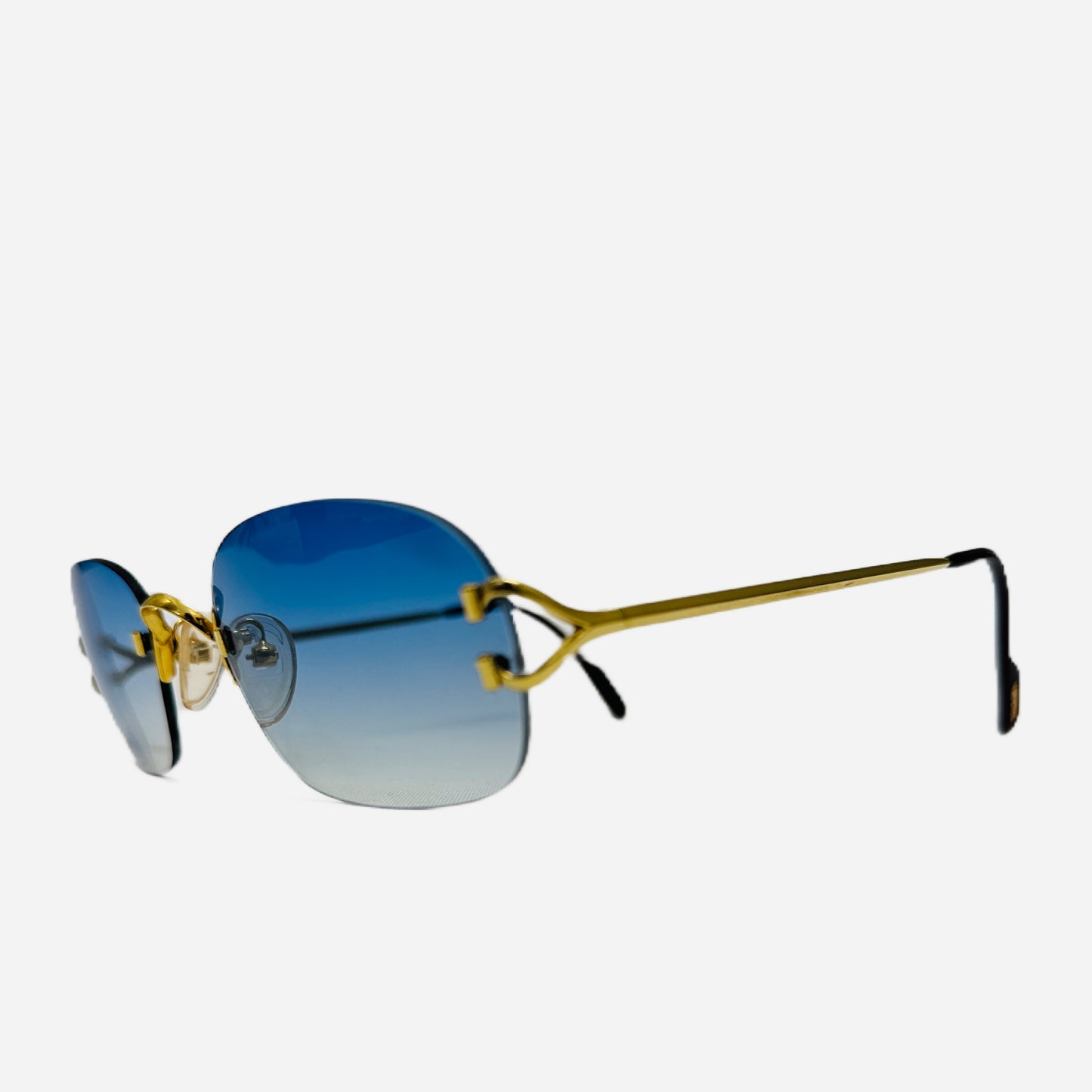Vintage-Cartier-Big-C-Serrano-Sonnenbrille-Sunglasses-22CT-Carats-Gold-Plated-the-ssekers-dront