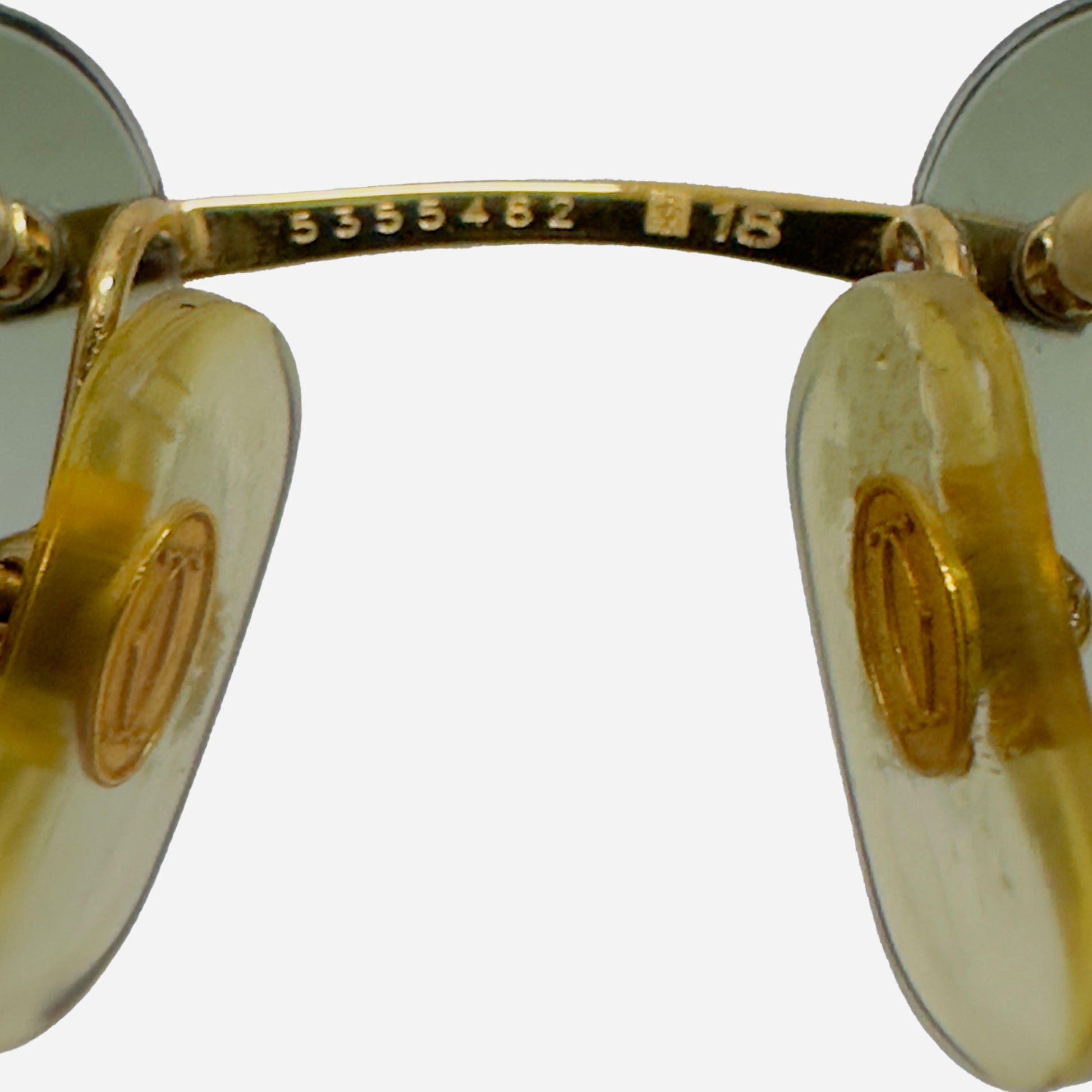 Vintage-Cartier-C-Decor-Bubinga-Wood-Rimless-Rahmenlose-Sonnenbrille-the-seekers-sunglasses-nose