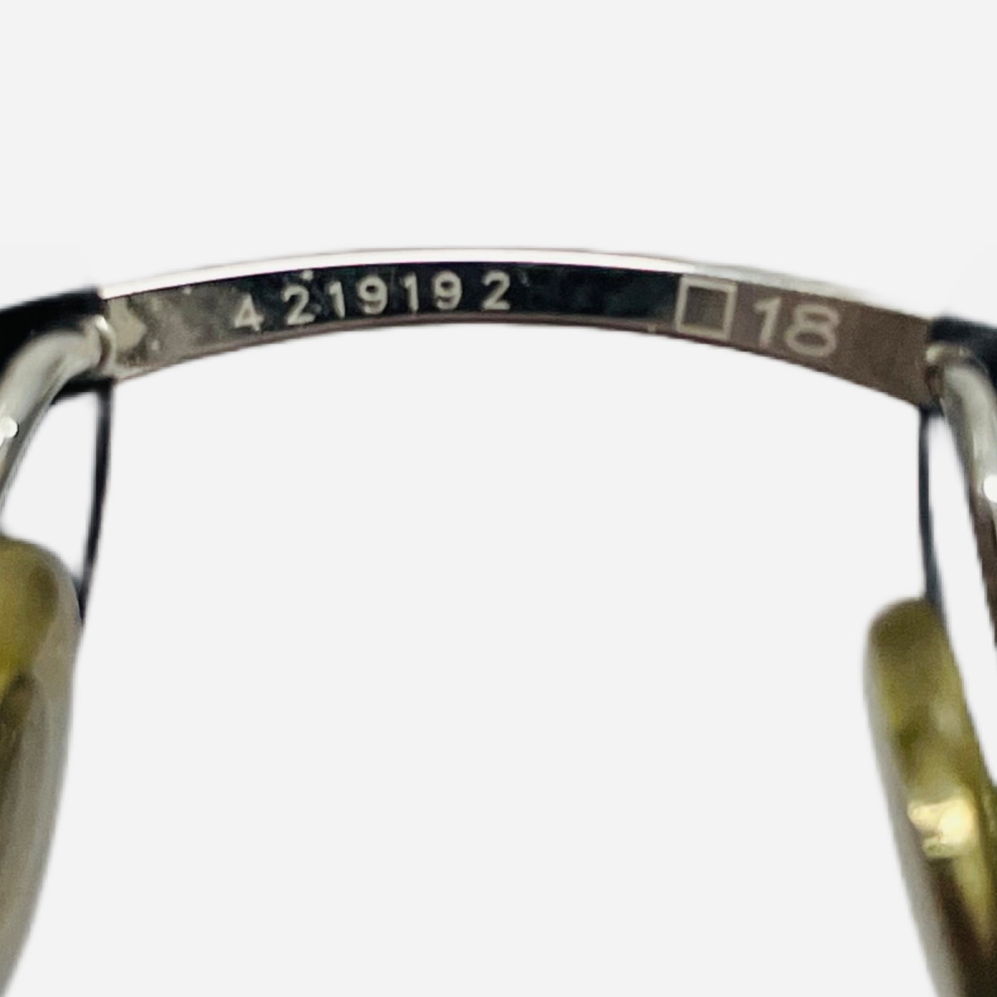 Vintage-Cartier-C-Decor-Rimless-Mother-of-Pearl-Platinum-Sonnenbrille-Sunglasses-the-seekers-size-bridge-nose