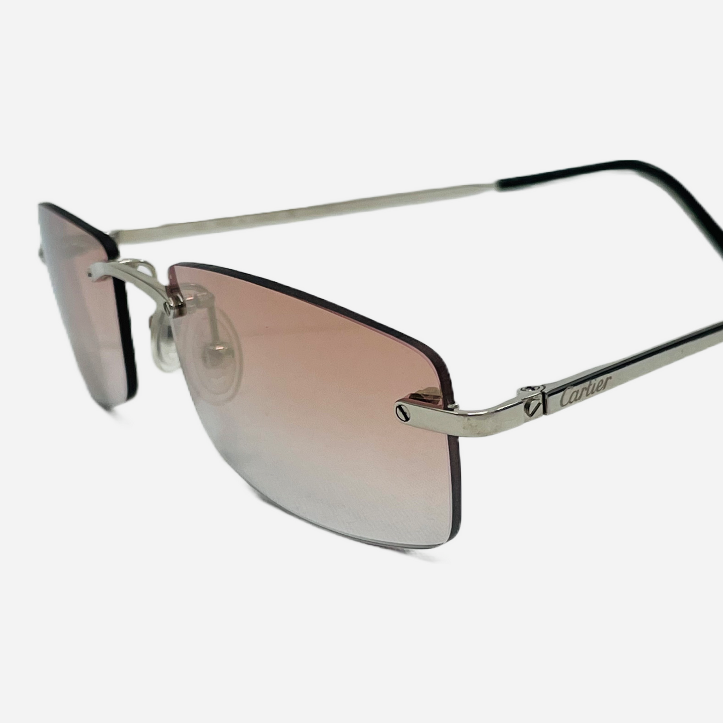 Vintage-Cartier-Ct0086o-Rimless-Titanium-Sonnenbrille-Sunglasses-the-seekers-front.2