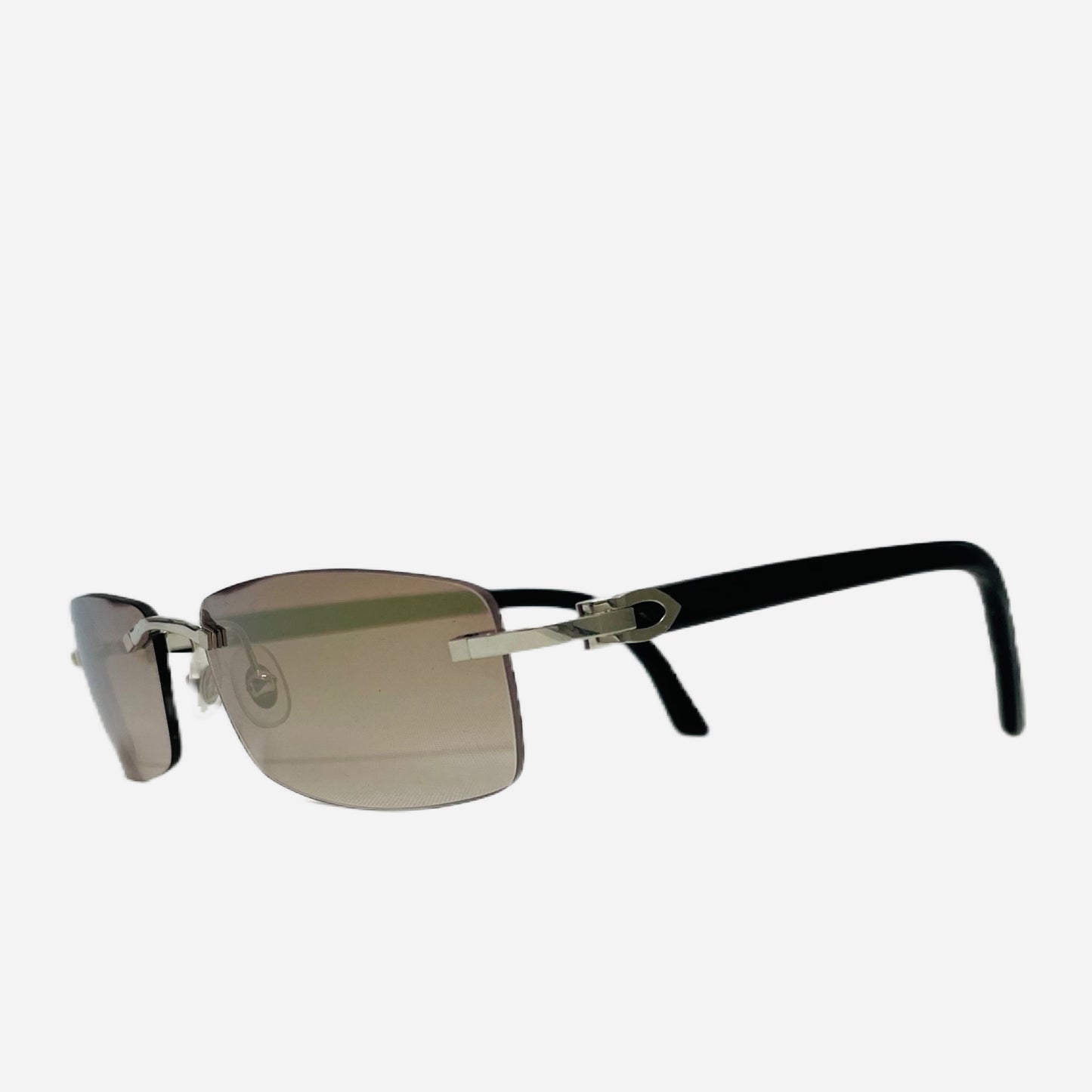 Vintage-Cartier-Ct0086o-Rimless-Titanium-Sonnenbrille-Sunglasses-the-seekers-front