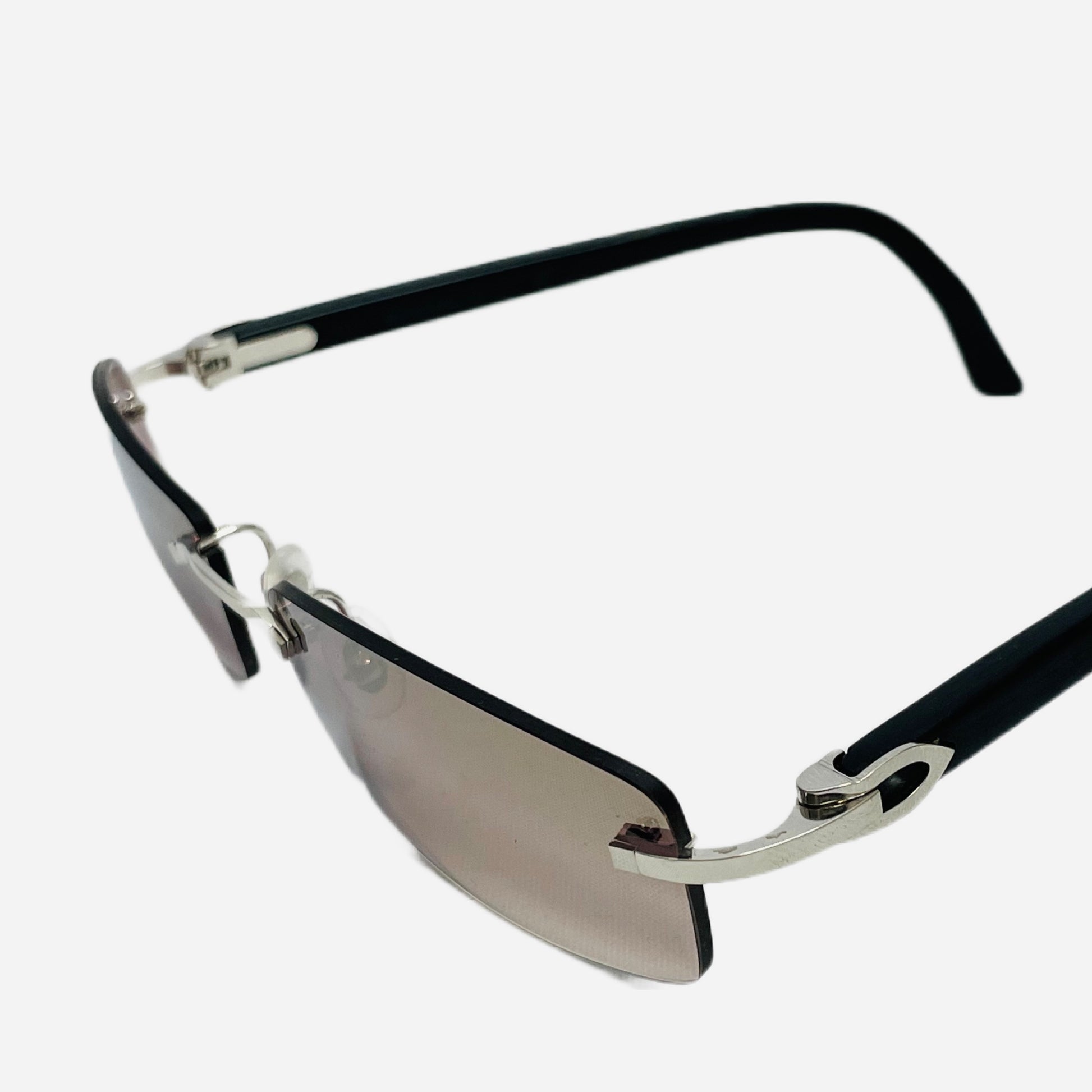 Vintage-Cartier-Ct0086o-Rimless-Titanium-Sonnenbrille-Sunglasses-the-seekers-side-front