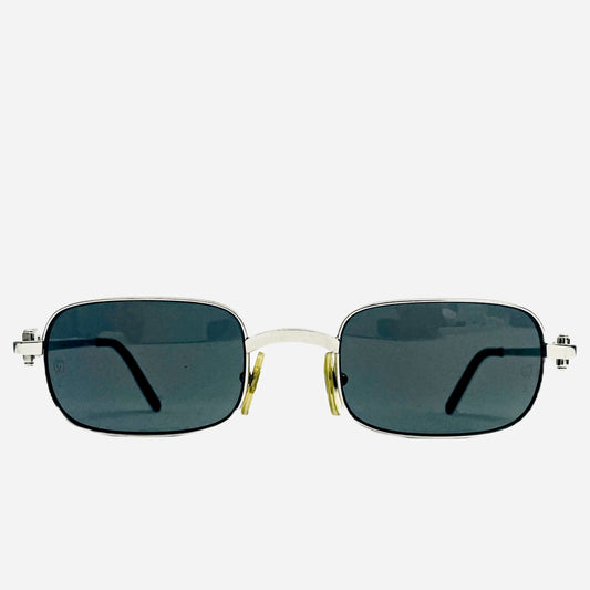 Vintage-Cartier-Dreamer-C-Decor-Platinum-Sonnenbrille-Sunglasses-Front