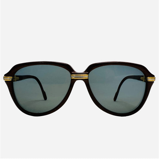 CARTIER | VITESSE CARTIERVintage-Cartier-Vitesse-Gold-22-karat-carats-Sonnenbrille-Sunglasses-the-seeker