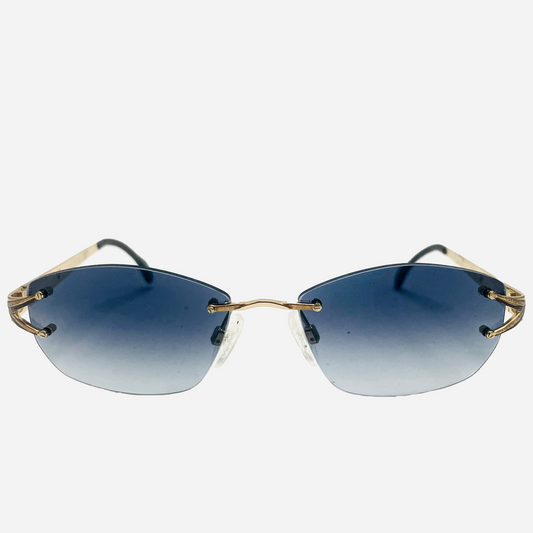 Vintage-Cazal-Rimless-Custom-Sonnenbrille-Sunglasses-Model-144