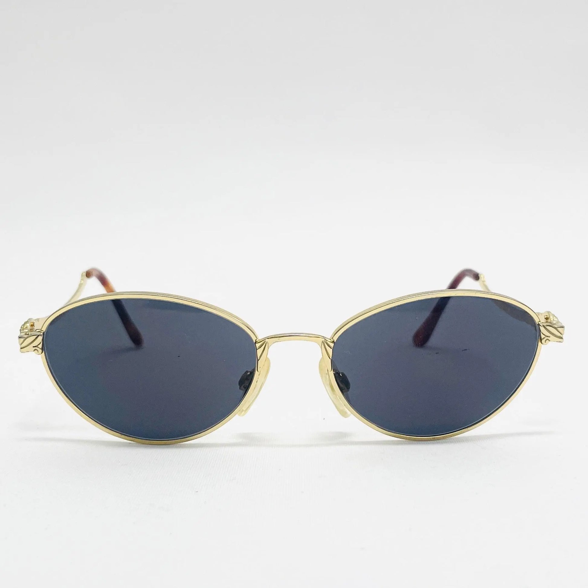 Vintage-Gianni-Versace-Sonnenbrille-Sunglasses-G14-Medusa-gold-front
