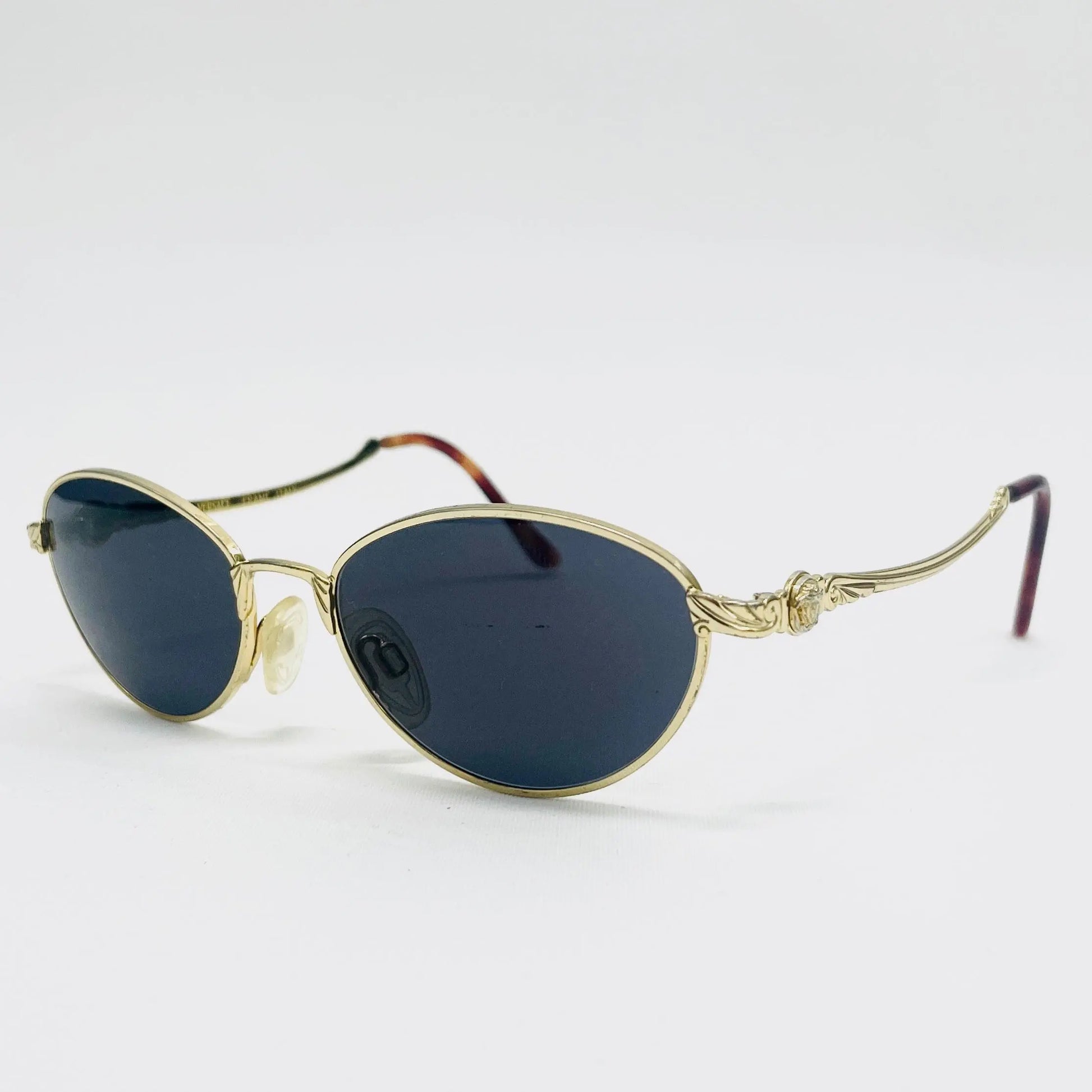Vintage-Gianni-Versace-Sonnenbrille-Sunglasses-G14-Medusa-gold-side-2