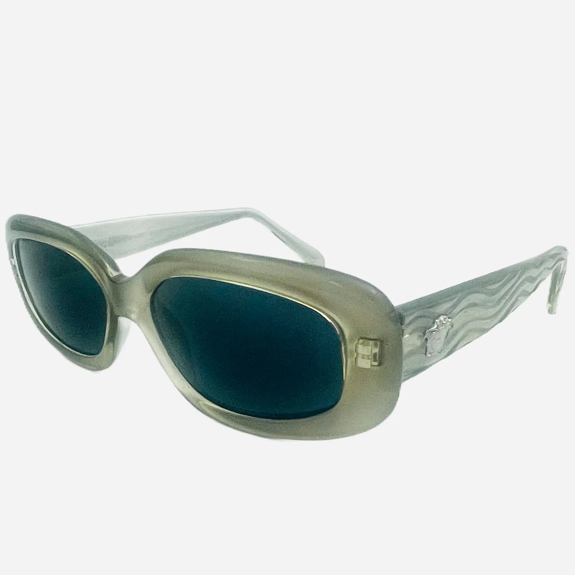 Vintage-Gianni-Versace-Sonnenbrille-Sunglasses-Model-256-Silver-Medusa-side