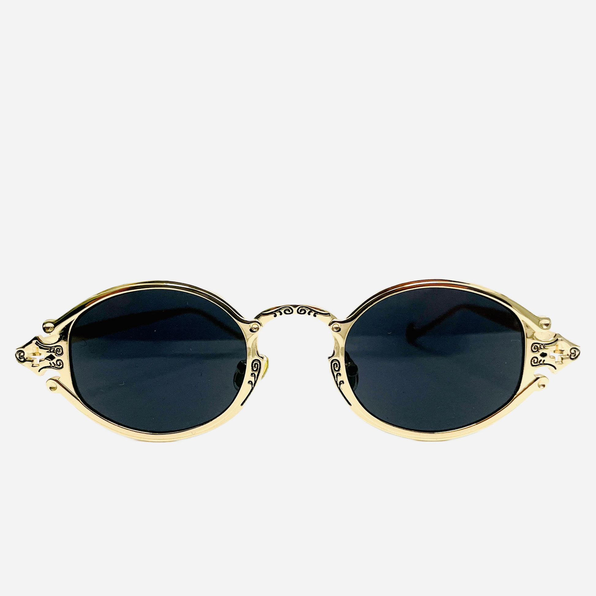 Vintage-Jean-Paul-Gaultier-Sonnenbrille-Sunglasses-Model-56-0001-gold