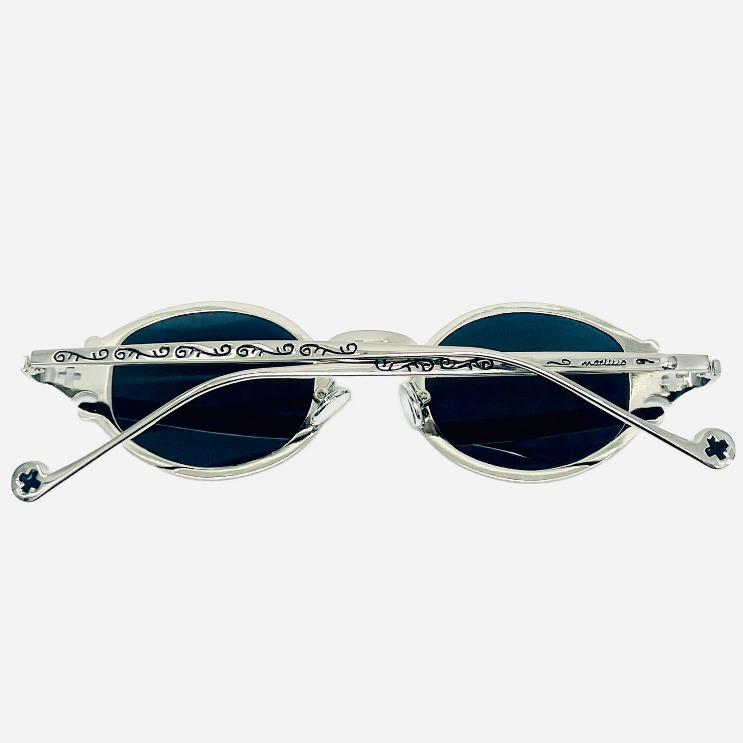 Vintage-Jean-Paul-Gaultier-Sonnenbrille-Sunglasses-Model-56-0001-silver-Back