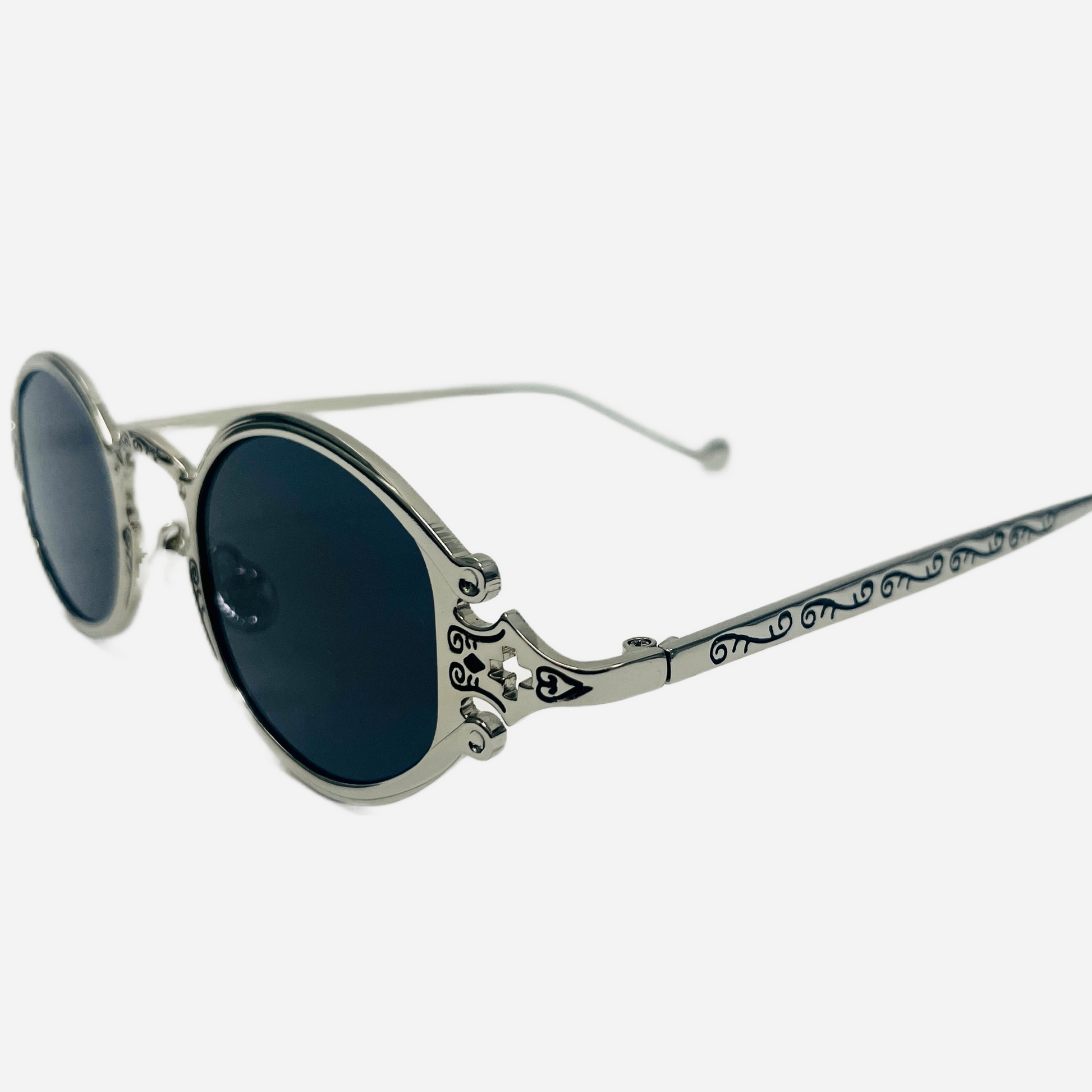 Vintage-Jean-Paul-Gaultier-Sonnenbrille-Sunglasses-Model-56-0001-silver-side