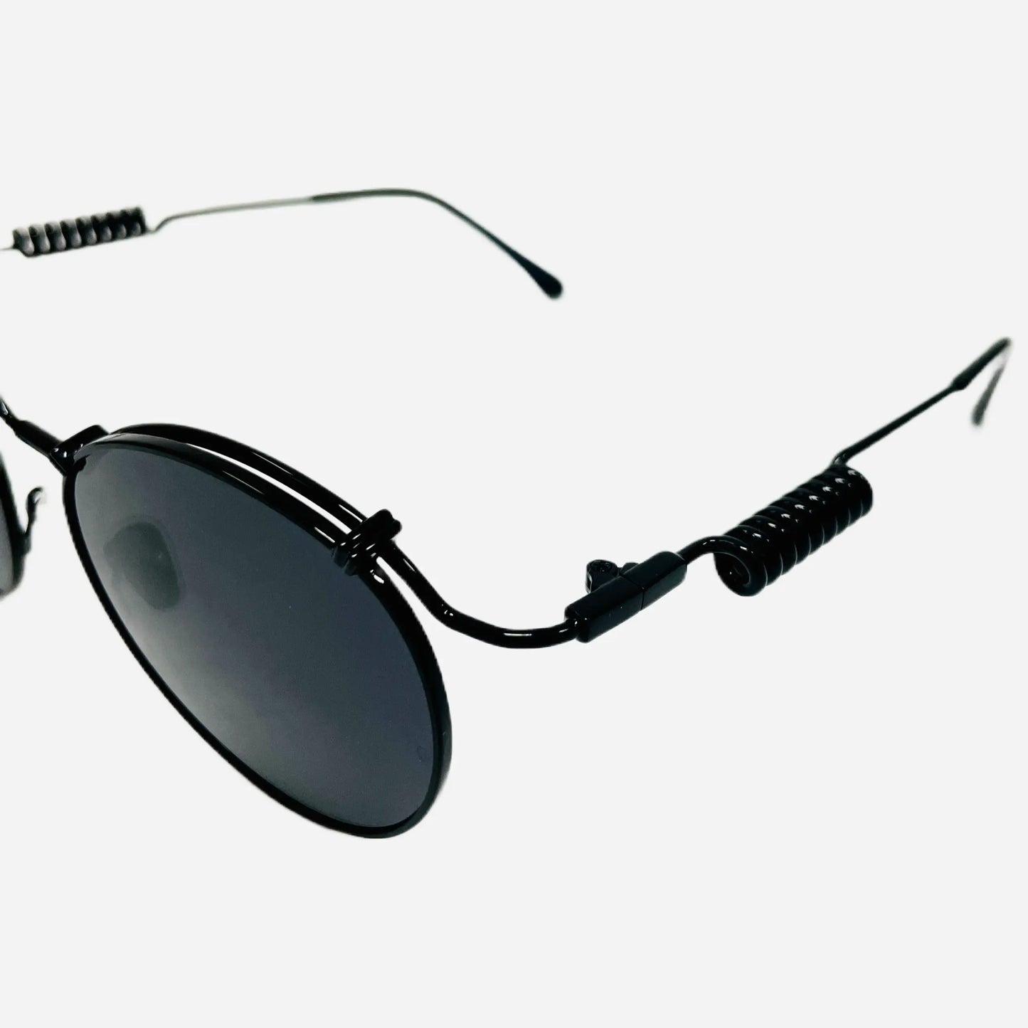 Vintage-Jean-Paul-Gaultier-Sonnenbrille-Sunglasses-Model-56-9174-black-detail