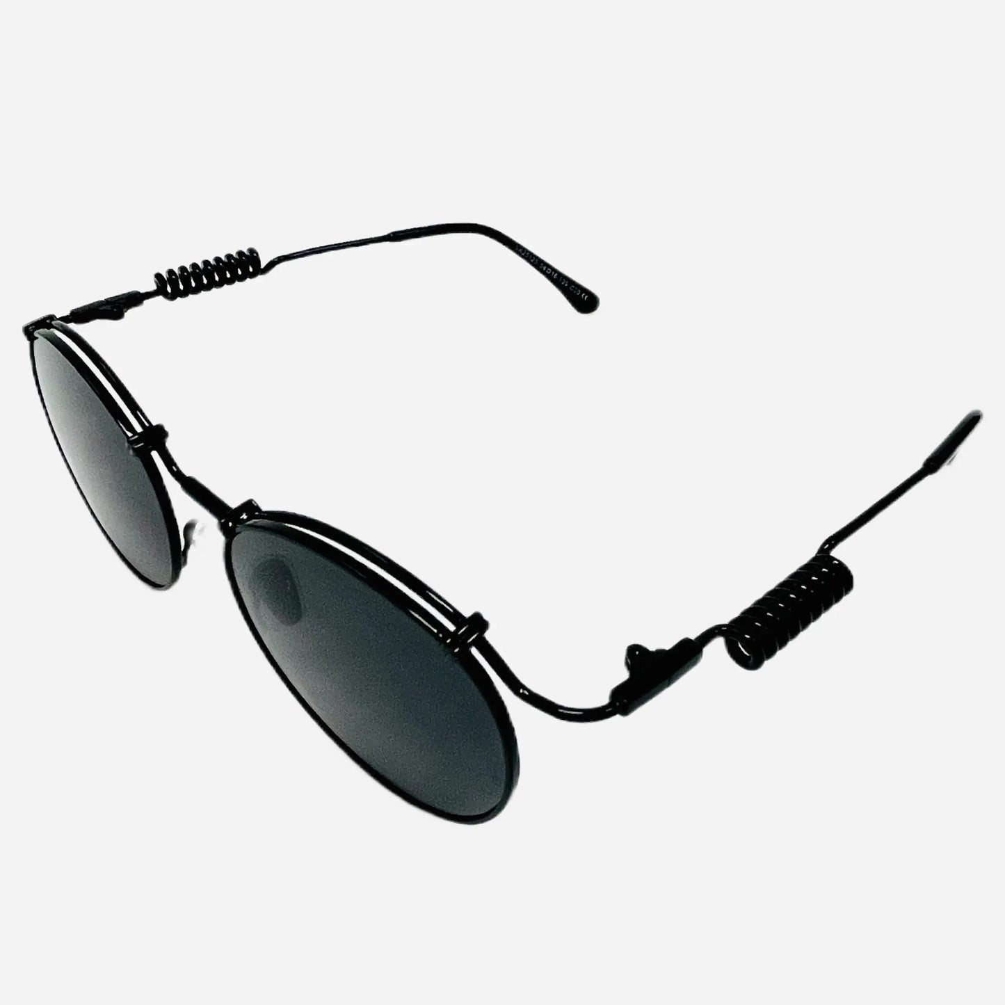 Vintage-Jean-Paul-Gaultier-Sonnenbrille-Sunglasses-Model-56-9174-black-front-side