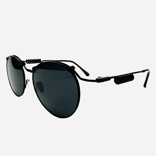 Vintage-Jean-Paul-Gaultier-Sonnenbrille-Sunglasses-Model-56-9174-black-side