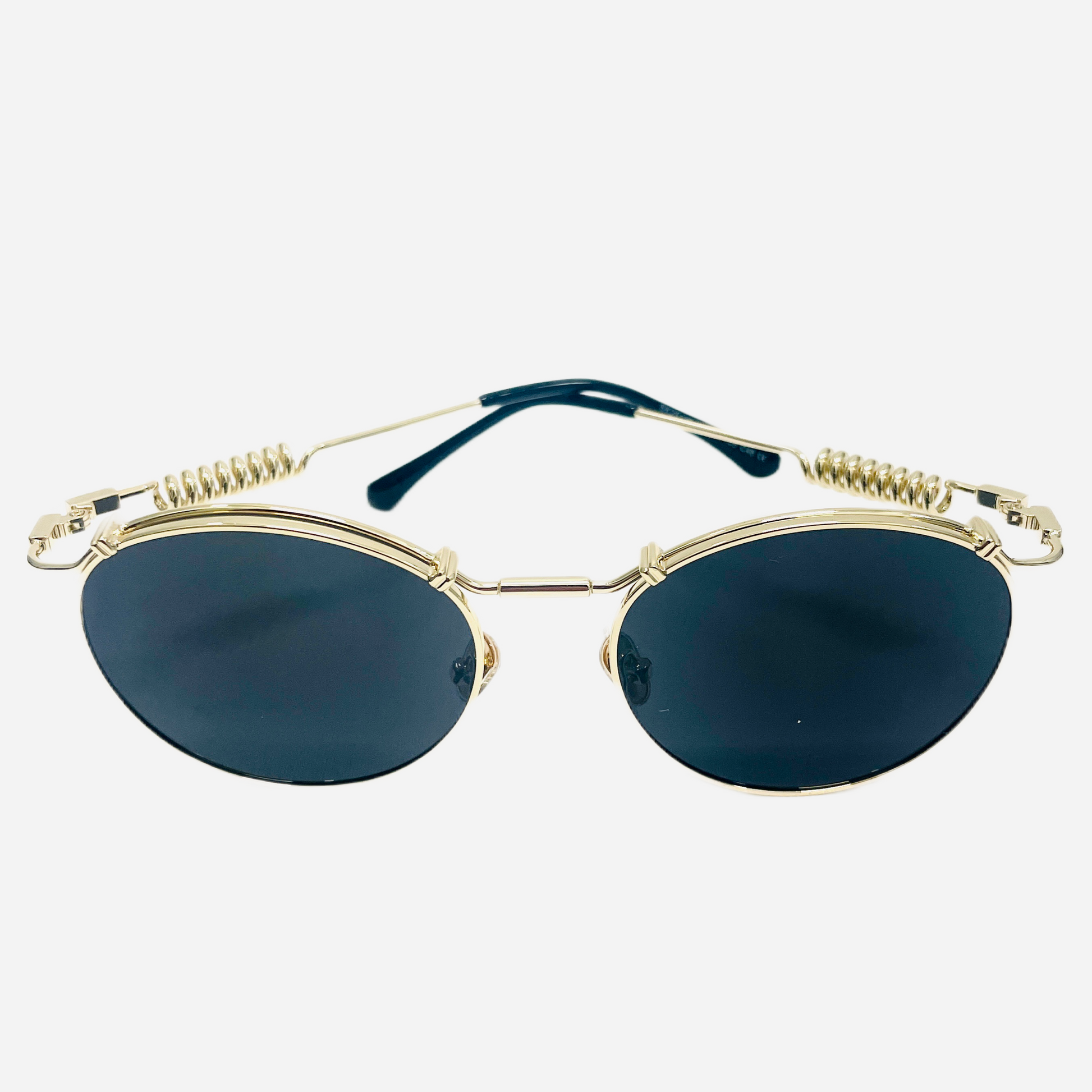 Vintage-Jean-Paul-Gaultier-Sonnenbrille-Sunglasses-Model-56-9174-gold-front