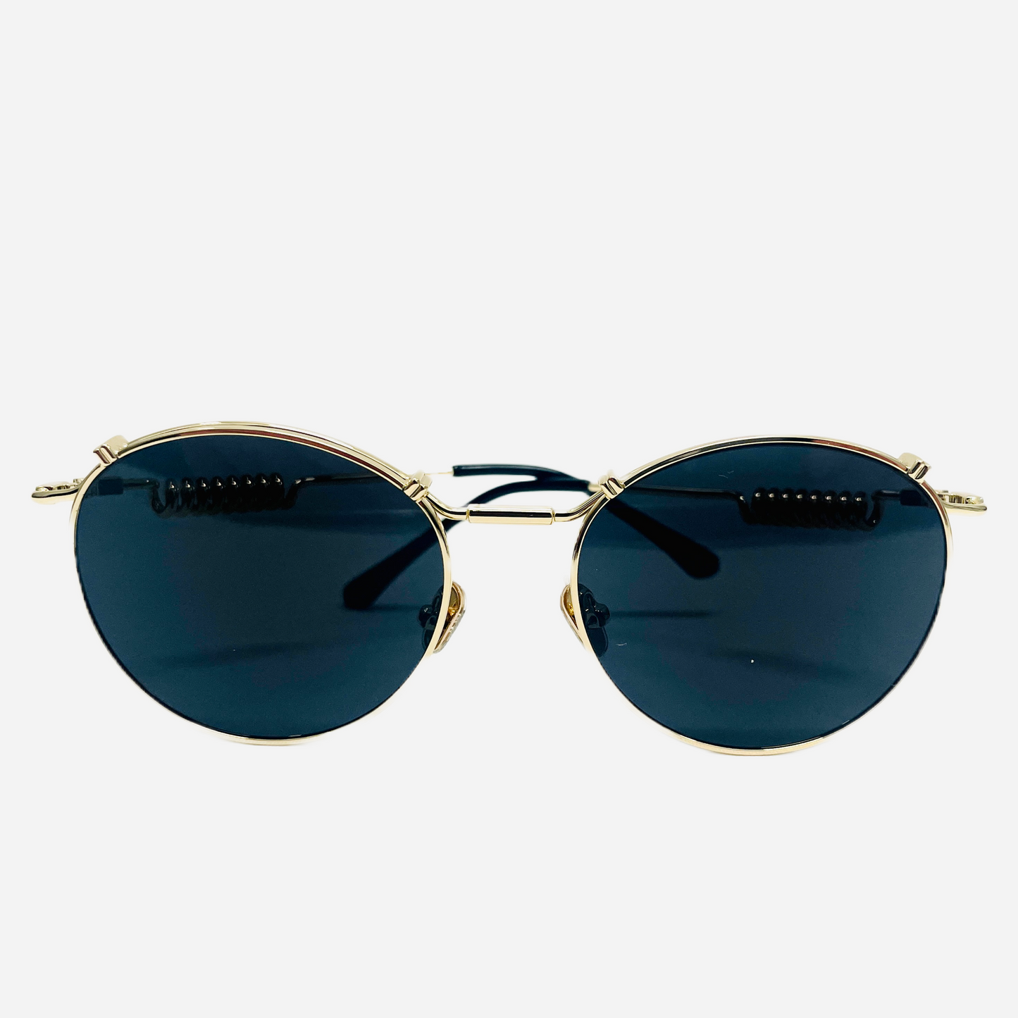 Vintage-Jean-Paul-Gaultier-Sonnenbrille-Sunglasses-Model-56-9174-gold