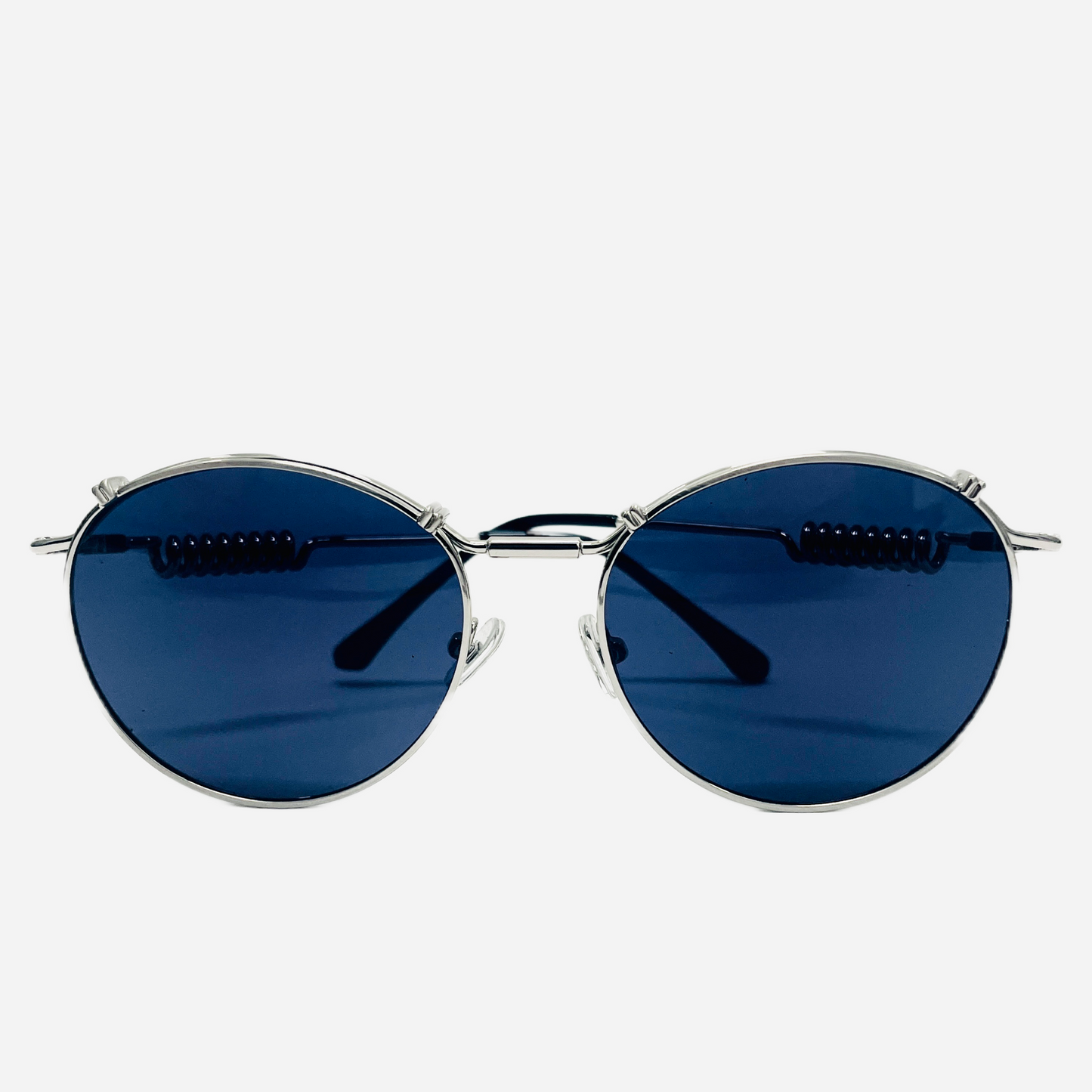 Vintage-Jean-Paul-Gaultier-Sonnenbrille-Sunglasses-Model-56-9174-silber