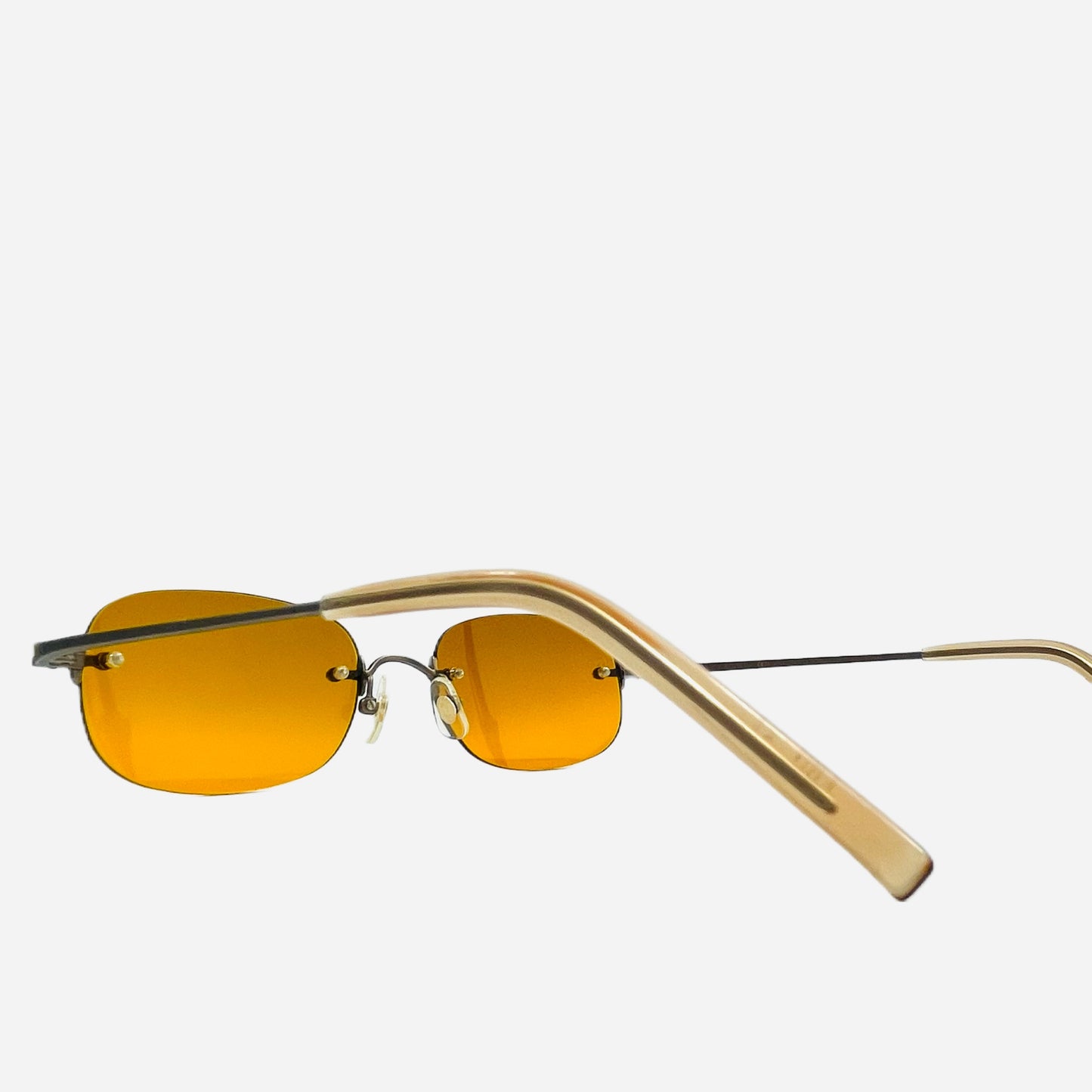 Vintage-Matsuda-Sonnenbrille-Sunglasses-rimless-rahmenlos-Custom-the-seekers-back-detail