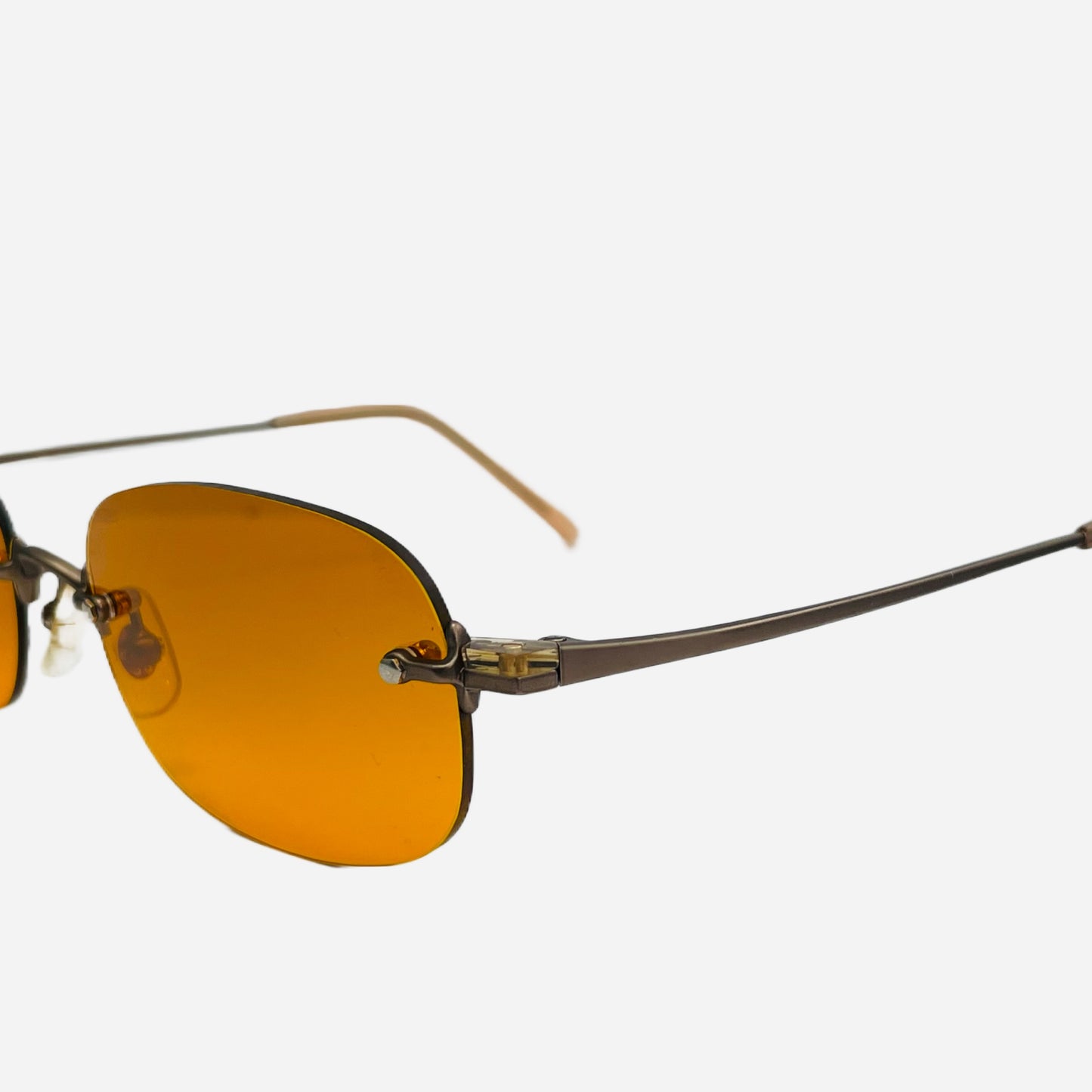 Vintage-Matsuda-Sonnenbrille-Sunglasses-rimless-rahmenlos-Custom-the-seekers-front-seite-detail