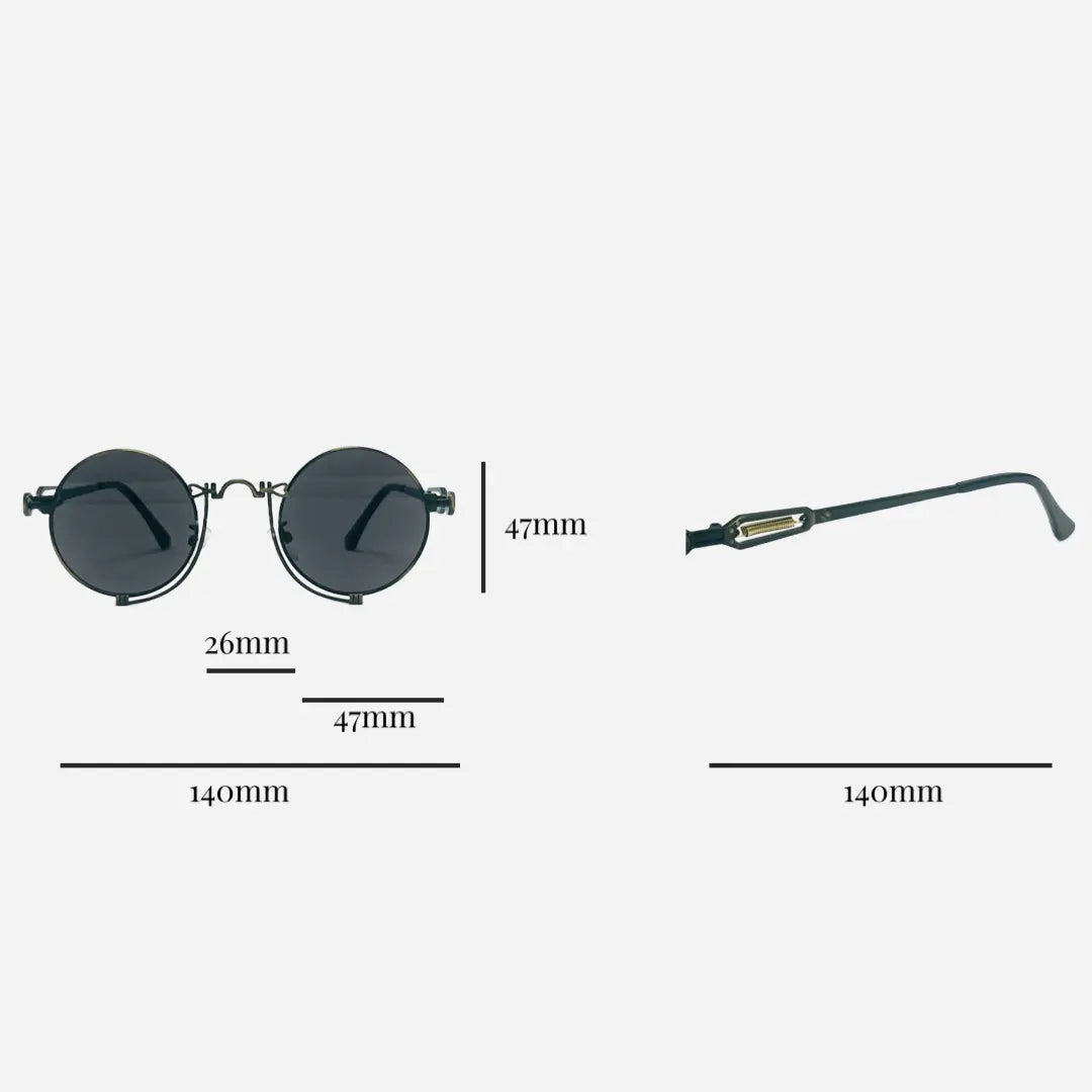Vintage-Matsuda-Sonnenbrille-Sunglasses inspired by Matsuda LIAISONS DANGEREUX_Abmessungen