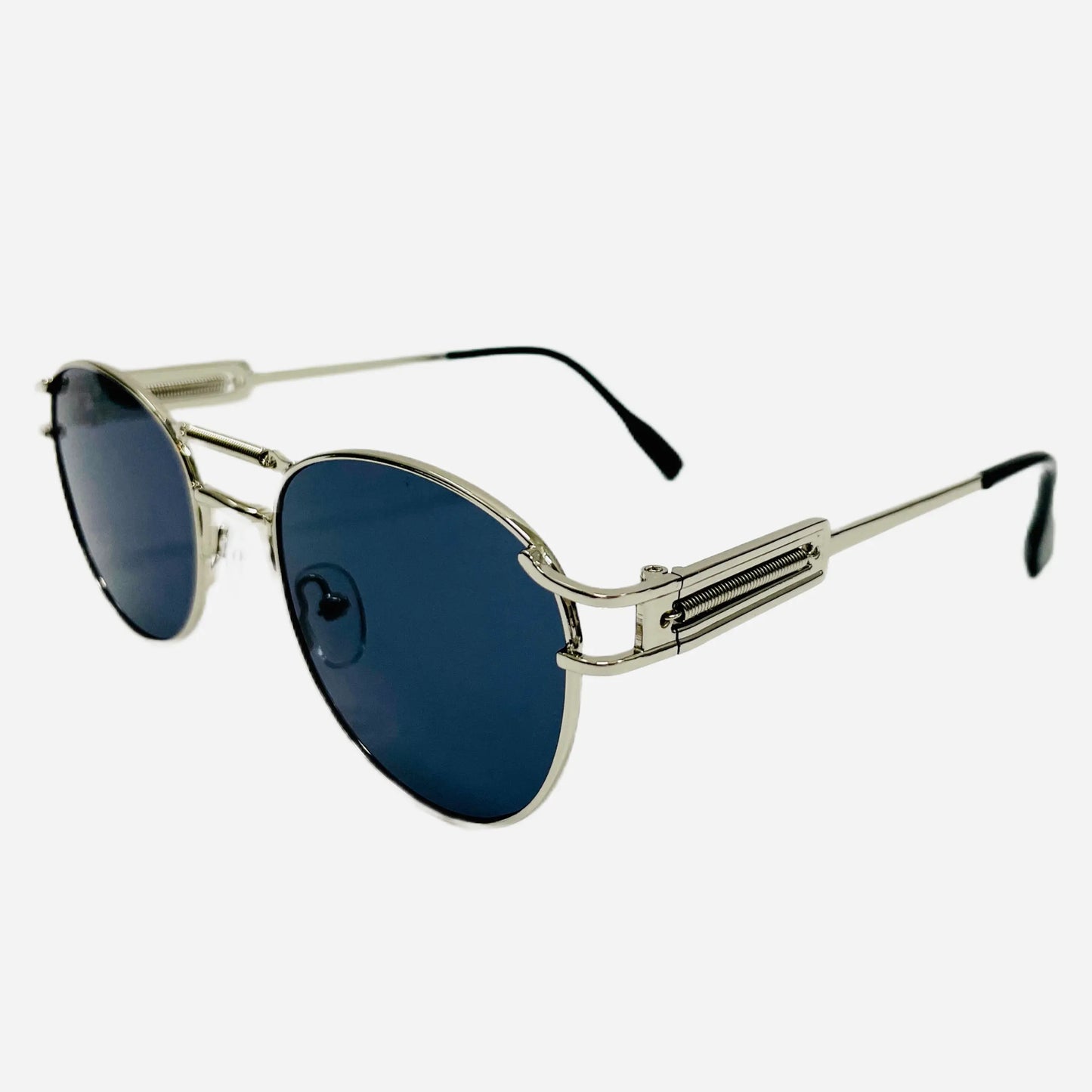 Vintage Jean Paul Gaultier Sonnenbrille Sunglasses Model 56-5107-silver-side